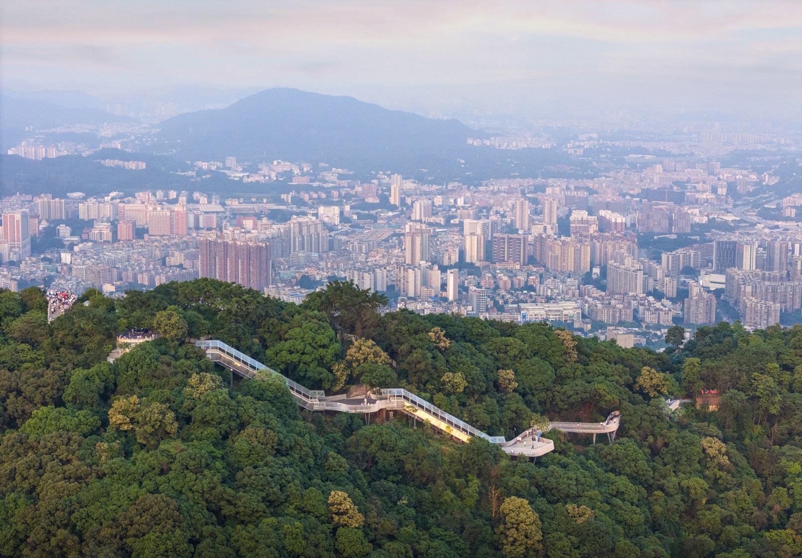 凯发国际林间飞白练护君上青云一条栈道扶梯为广州城市建设品质代言(图3)
