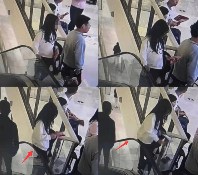 14岁女孩商场坠亡后续：事发时监控录像曝光女孩2次靠坐扶手(图12)