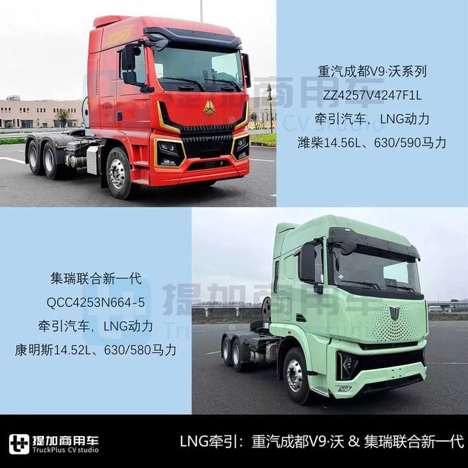 多款全新车型来袭汕德卡4轴45吨级牵引车抢眼工信部第393批N类重型货车新车公示概述(图4)