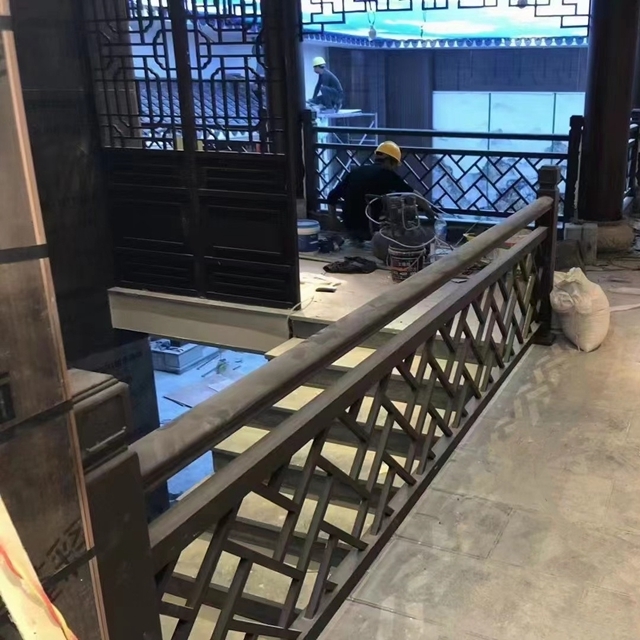 铝合金栏杆厂家中式仿古栏杆阳台铝合金护栏(图1)