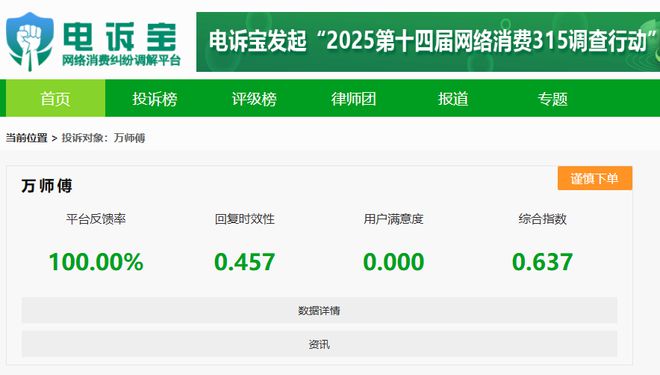 用户投诉“万师傅”封号ag凯发判定不公正强制取消订单(图4)