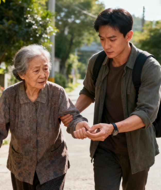 我和前妻离婚8年如今见到岳母在乞讨我上前给她5万块钱