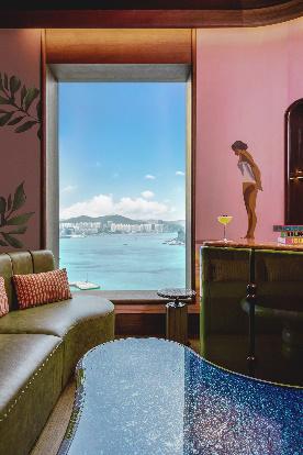 梁志天设计集团打造香港尖沙咀金普顿酒店SwimClub成为天际社交新地标(图7)