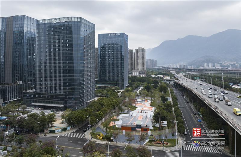 福州首个专业级别滑板室外运动场地基本建成