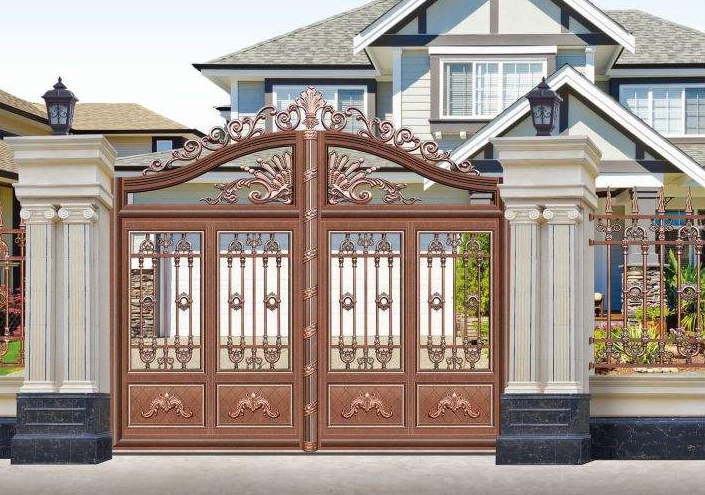 现代铝艺大门邯郸磁县室内阳台护栏图片大全-河北一博金属护栏有限公司(图2)