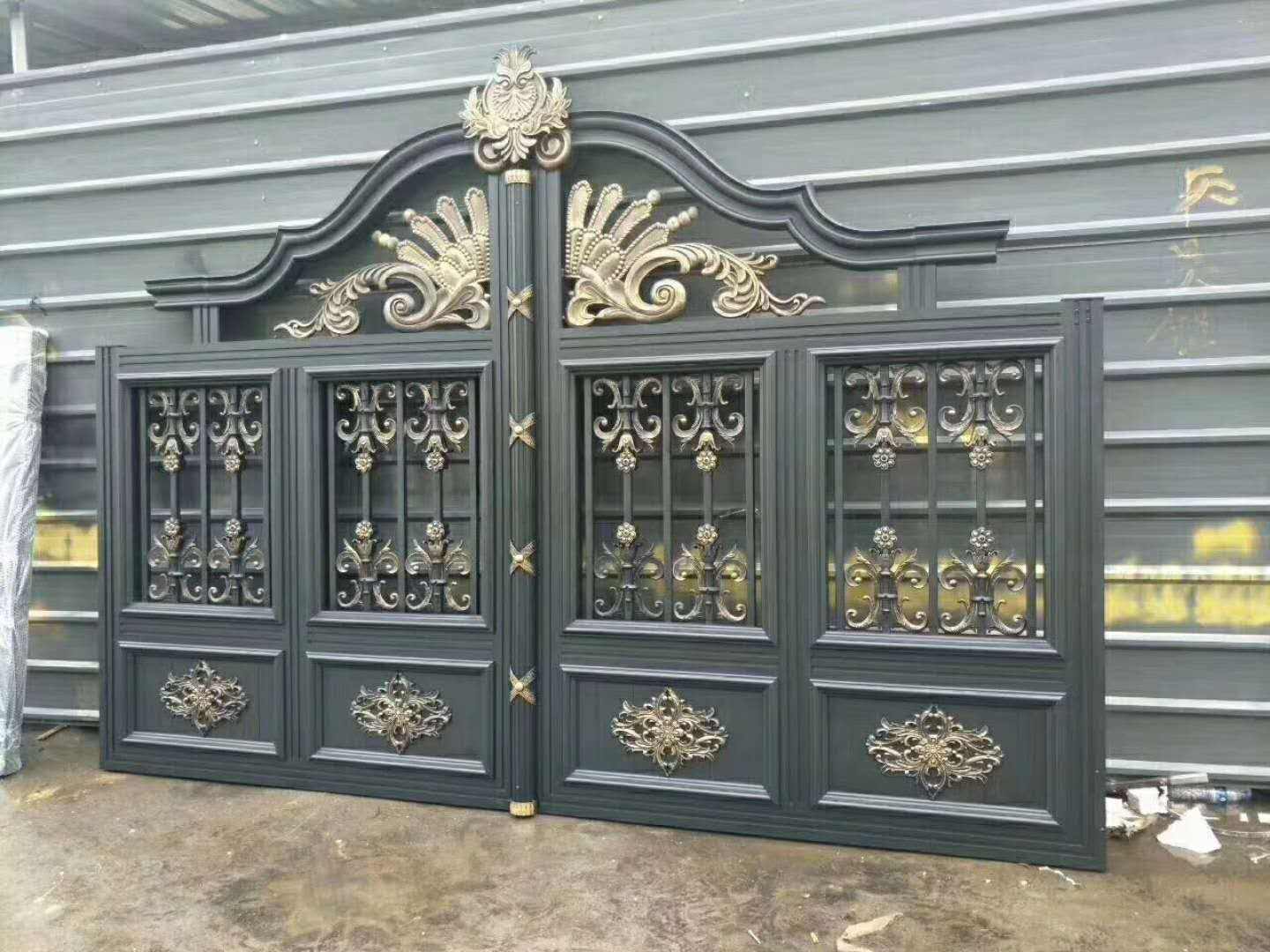 现代铝艺大门邯郸磁县室内阳台护栏图片大全-河北一博金属护栏有限公司(图3)