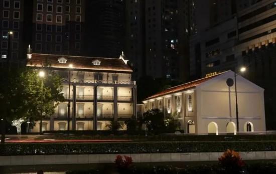 流光绘史：徐家汇源百年凯发国际历史建筑的夜色新篇(图8)